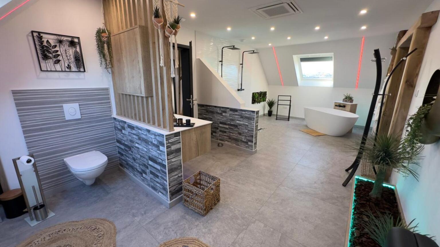 Maison Gite Chez Nounou Sauna Jacuzzi Jardin Arbore Etting Esterno foto