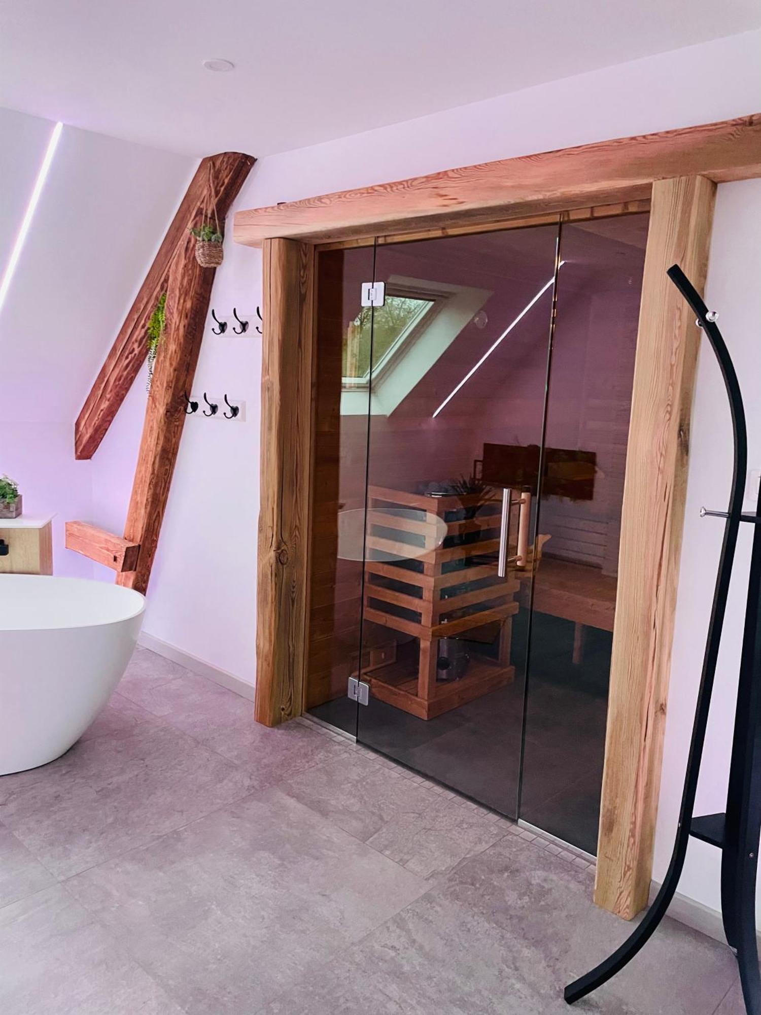 Maison Gite Chez Nounou Sauna Jacuzzi Jardin Arbore Etting Esterno foto